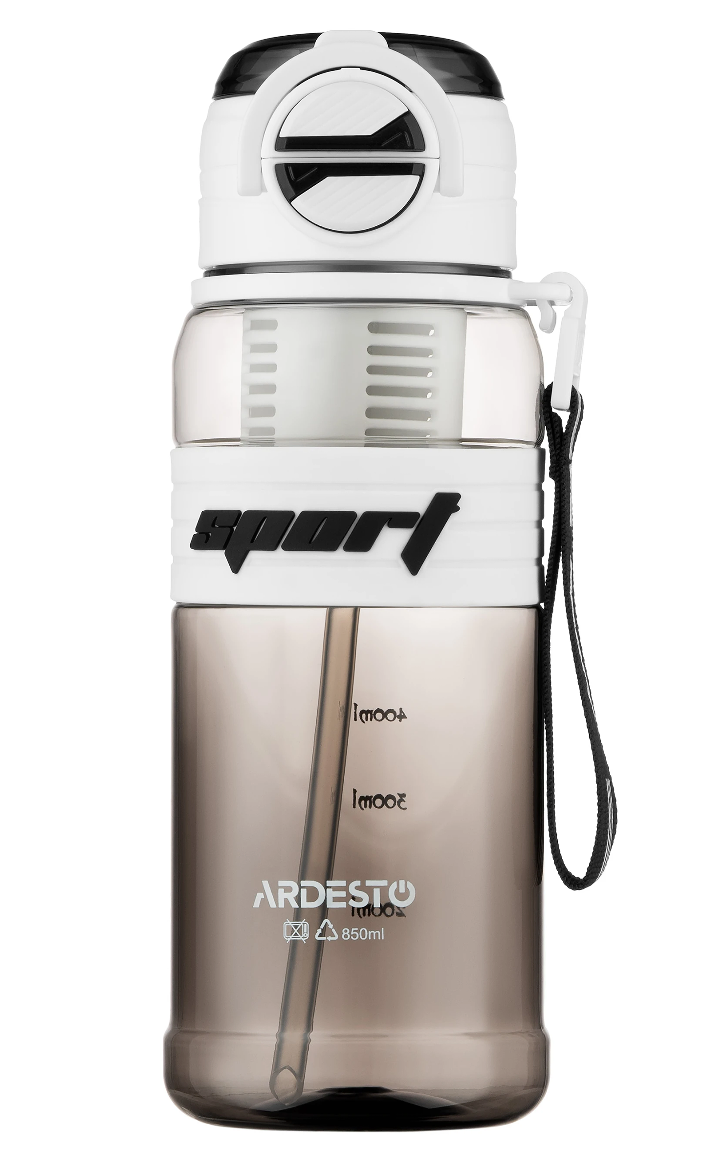 Пляшка для води Ardesto Urban 850 мл White (AR2285UW)